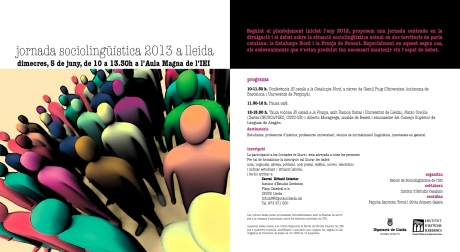 Jornada Sociolingüística 2013